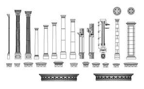 Detail section of antique bathroom plan detail dwg file - Cadbull