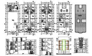 2D DWG CAD Drawing file showing the details of the Hotel room furniture ...