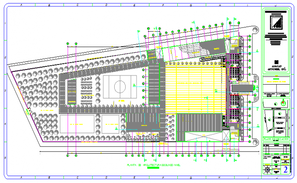 University campus site plan drawing in dwg file. - Cadbull