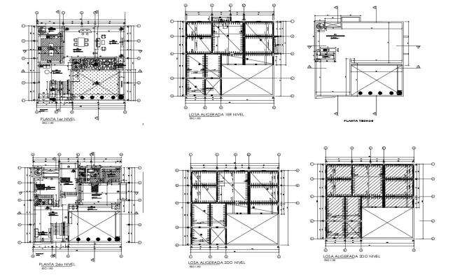 2 story bungalow 6.00mtr x 20.00mtr with detail dimension in dwg file ...