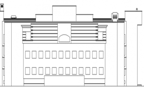 College Architecture Design and Elevation dwg file - Cadbull