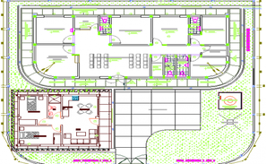 Four Flooring Medical Center Architecture Layout Plan dwg file - Cadbull