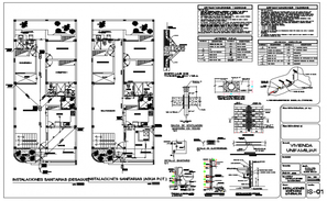 Floor plan of residential house 27'0'' x 52'0'' with foundation details ...