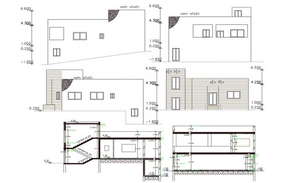 35' X 43' House Furniture Layout Plan AutoCAD File - Cadbull