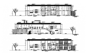 Office and training institute detail drawing in dwg file. - Cadbull