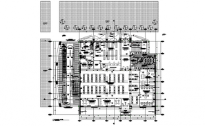 College Library Architecture Layout Design Autocad Drawing Download 