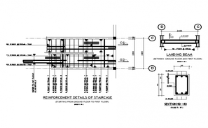 Construction detail of concrete masonry structure 2d view dwg file ...