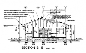 House design plan with detail diemension in dwg file - Cadbull