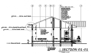 Roof sheet detail of church is given in this 2D Autocad DWG drawing ...