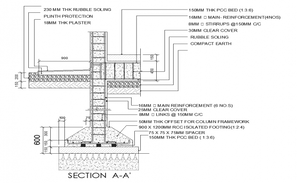 Precast slab with 50mm topping with A393 mesh is given in this AutoCAD  Drawing File. Download the AutoCAD file now. - Cadbull