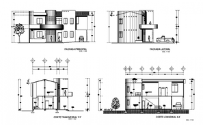 Small library building drawing in dwg file. - Cadbull