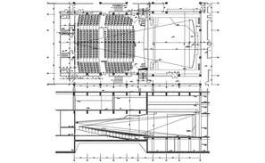 Amphitheater Detail Drawing In Dwg Autocad File. - Cadbull