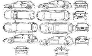 Car and truck block drawings provided in this AutoCAD file. Download ...