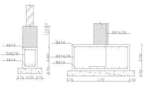 The layout of foundation for the raw water pump house detail provided ...