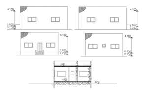 Plan of bungalow design in AutoCAD - Cadbull