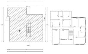 A section and elevation view of 10x17m villa house plan is given in ...