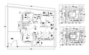 2 Storey House Electrical Layout Plan With Legend Note CAD Drawing ...