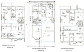 Bungalow Plan CAD file - Cadbull