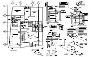 Medical Colleges Second Floor plan drawing - Cadbull