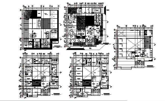 Centro education elevation and section detail dwg file - Cadbull