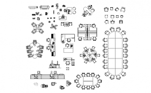 Creative furniture blocks details for beauty salon cad drawing details ...