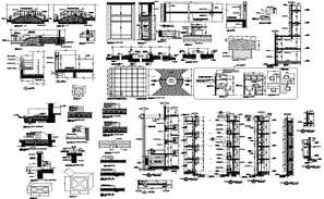 DWG 2D AutoCAD Drawing of the curved steel truss metallic structure ...