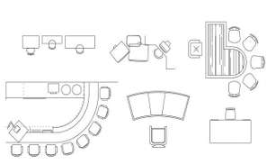 Waiting Area Sofa CAD Blocks Drawing DWG File - Cadbull
