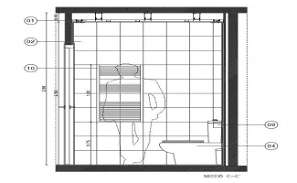 Toilet layout front and section view with stair detail for multipurpose  room of turkey dwg file - Cadbull