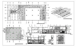 Roof isometric structure and construction details dwg file - Cadbull