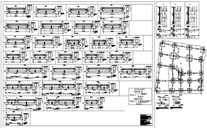 structural design view of beam detail dwg file - Cadbull