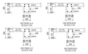 AutoCAD Wall Section Plan - Cadbull