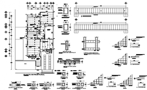 Beam section detail dwg file - Cadbull