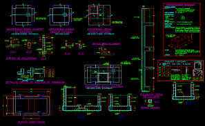 Beam layout plan with detail view with structural view for house dwg ...