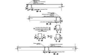 Beam section and plan detail dwg file - Cadbull