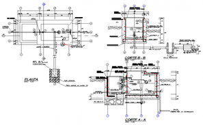 Stair section detail dwg file - Cadbull