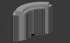 3d view of commercial building dwg file - Cadbull