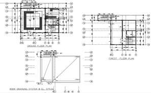 Front elevation and section detail dwg file - Cadbull