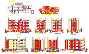 High Rise Building CAD Drawing - Cadbull