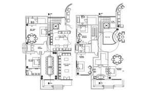 Bungalow floor plan drawing stated in this AutoCAD file. Download the ...