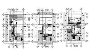 2 Storey Bungalow AutoCAD Drawing - Cadbull