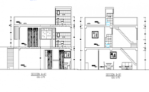 House Interior Elevation DWG File - Cadbull