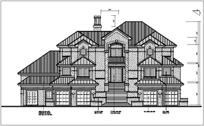 DWG Drawing Simple Floor Plan Of Bungalow With Internal Section Design ...