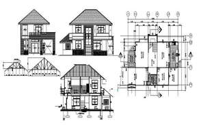 Multifamily House Plan DWG File - Cadbull