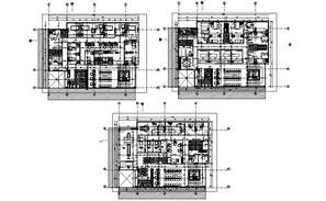 Working Drawing Bungalow Plan DWG File - Cadbull