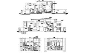 First-floor plan of residence detail presented in this AutoCAD drawing ...