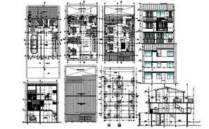 Elevation drawing of the bungalow in AutoCAD - Cadbull