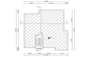 40' X 50' House Plan AutoCAD File (2000 square feet) - Cadbull