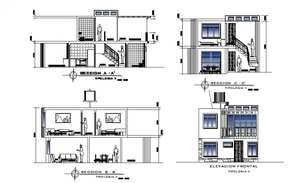 Villa Landscape Design With Swimming pool And Furniture Layout Plan DWG ...