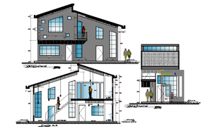 House Building Cross Section Drawing DWG File - Cadbull