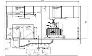 DWG 2D AutoCAD Drawing of the curved steel truss metallic structure ...